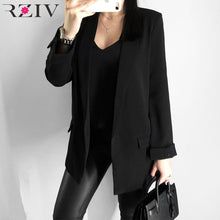 Load image into Gallery viewer, RZIV Spring women's blazer suit jacket coat casual solid color single button coat OL blazer suit